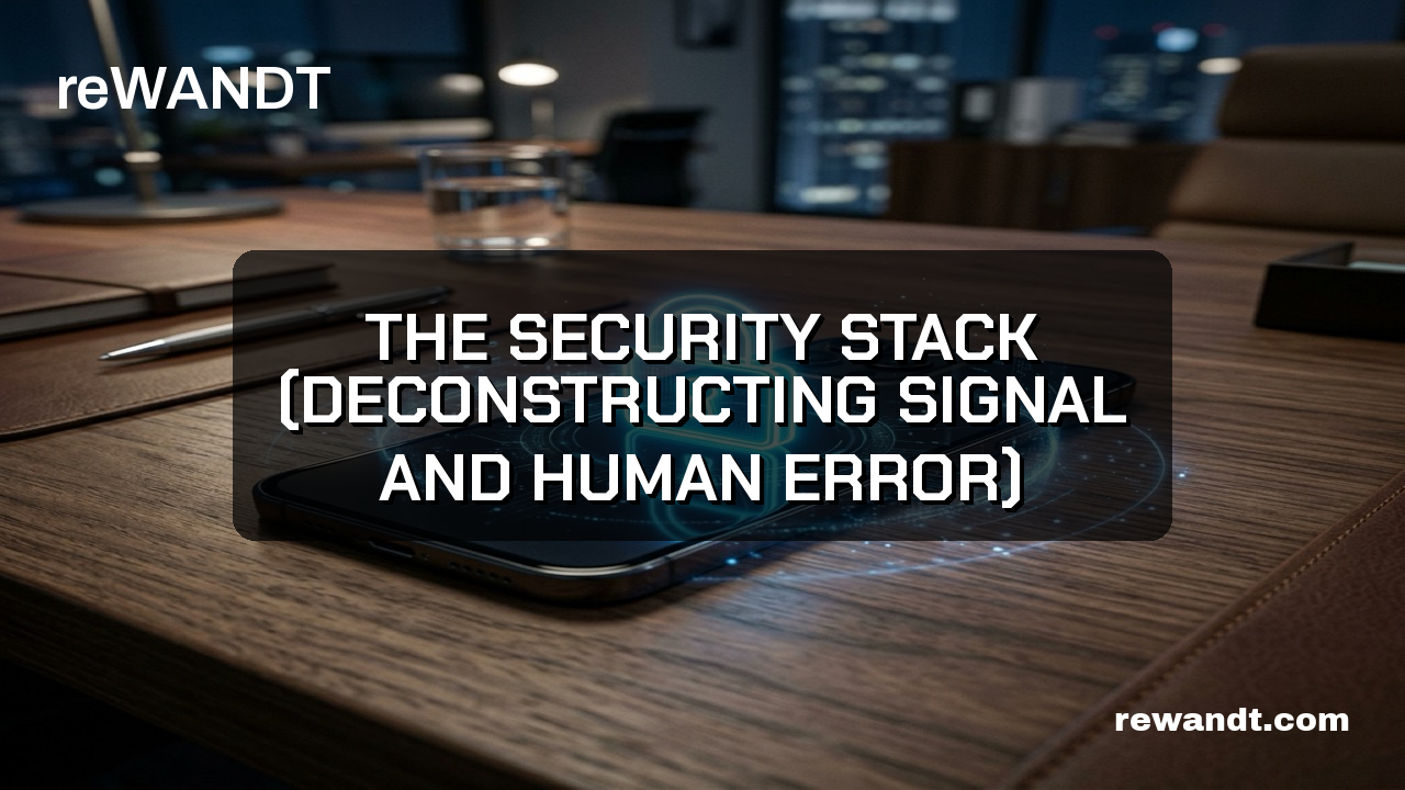 Quick Take: The Security Stack (Deconstructing Signal and Human Error)